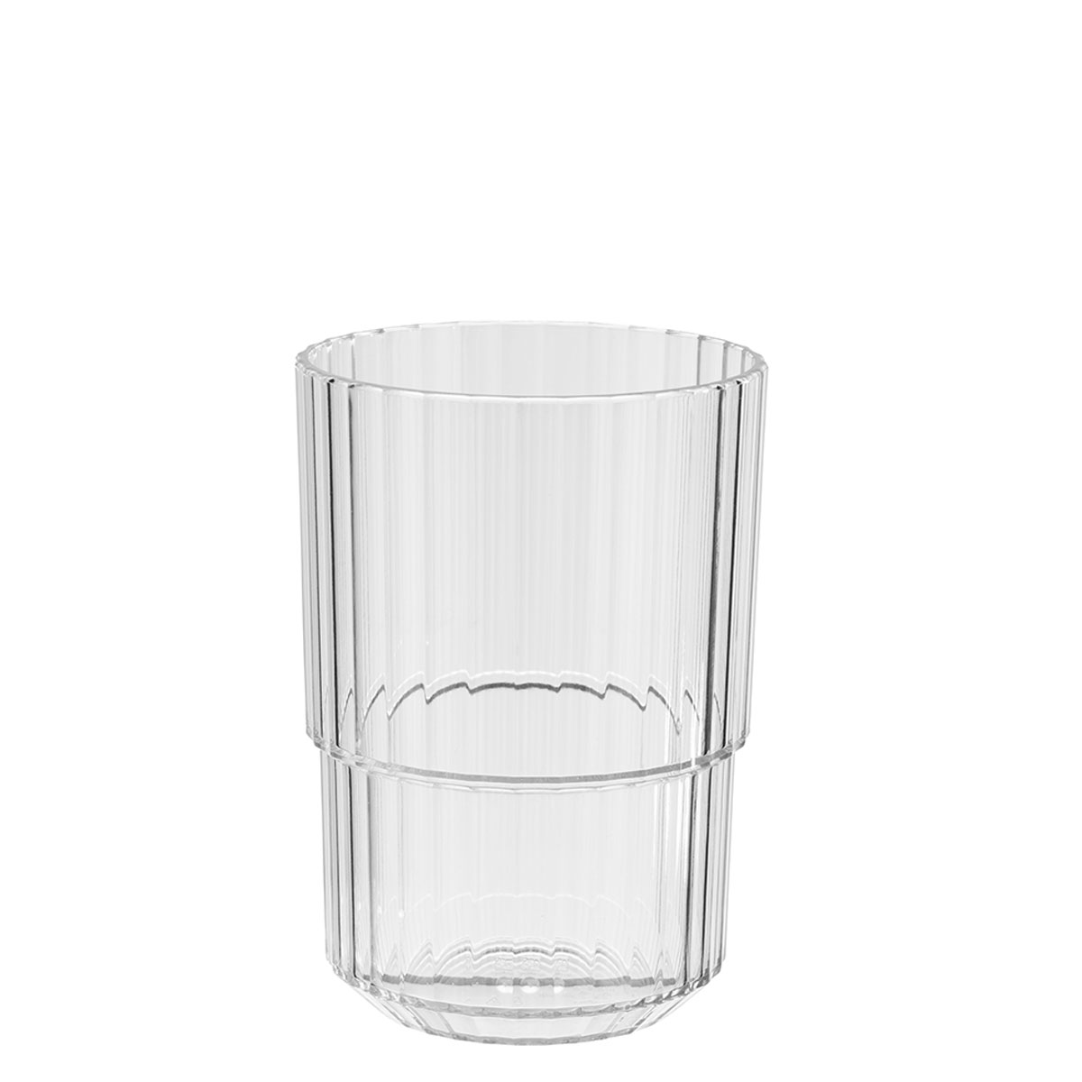 Trinkbecher Linea, Tritan, D: 8,5 cm, H: 12 cm, I: 400 ml, Farbe: crystal clear