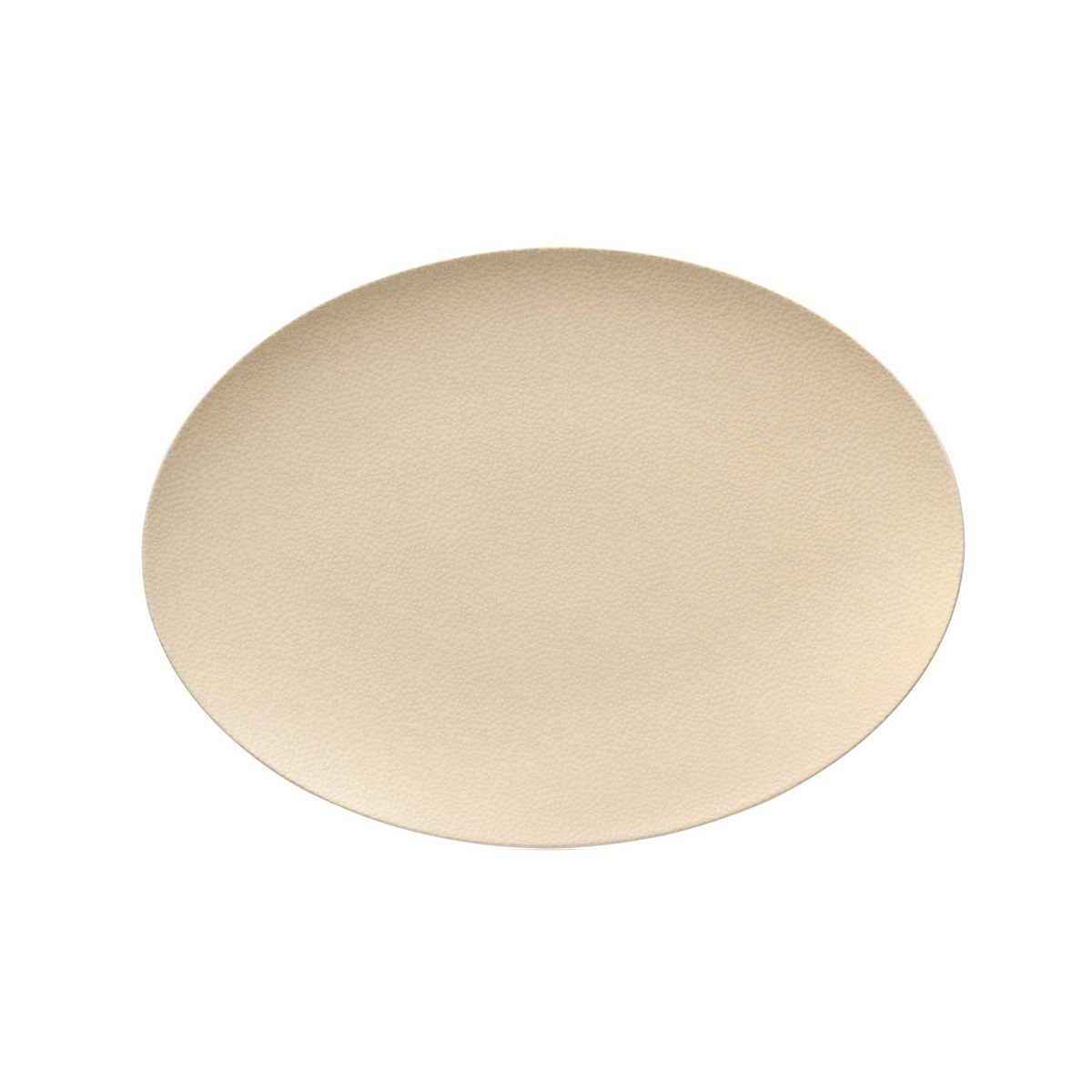 Bauscher, Purity : 425782 Pearls Champagne - Platte oval Coup, bonewhite, 33 x 24 cm