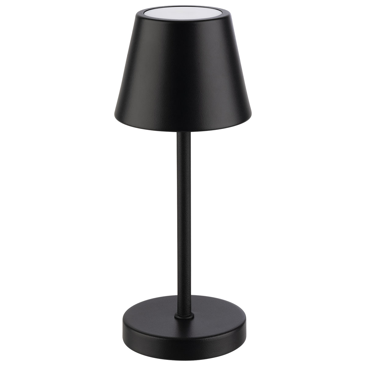 Tischleuchte MERLE MICRO, Metall, Farbe: schwarz, 1x LED 1,0 W / 100 lm, dimmbar in 3 Stufen, D: 8 cm, H: 20 cm
