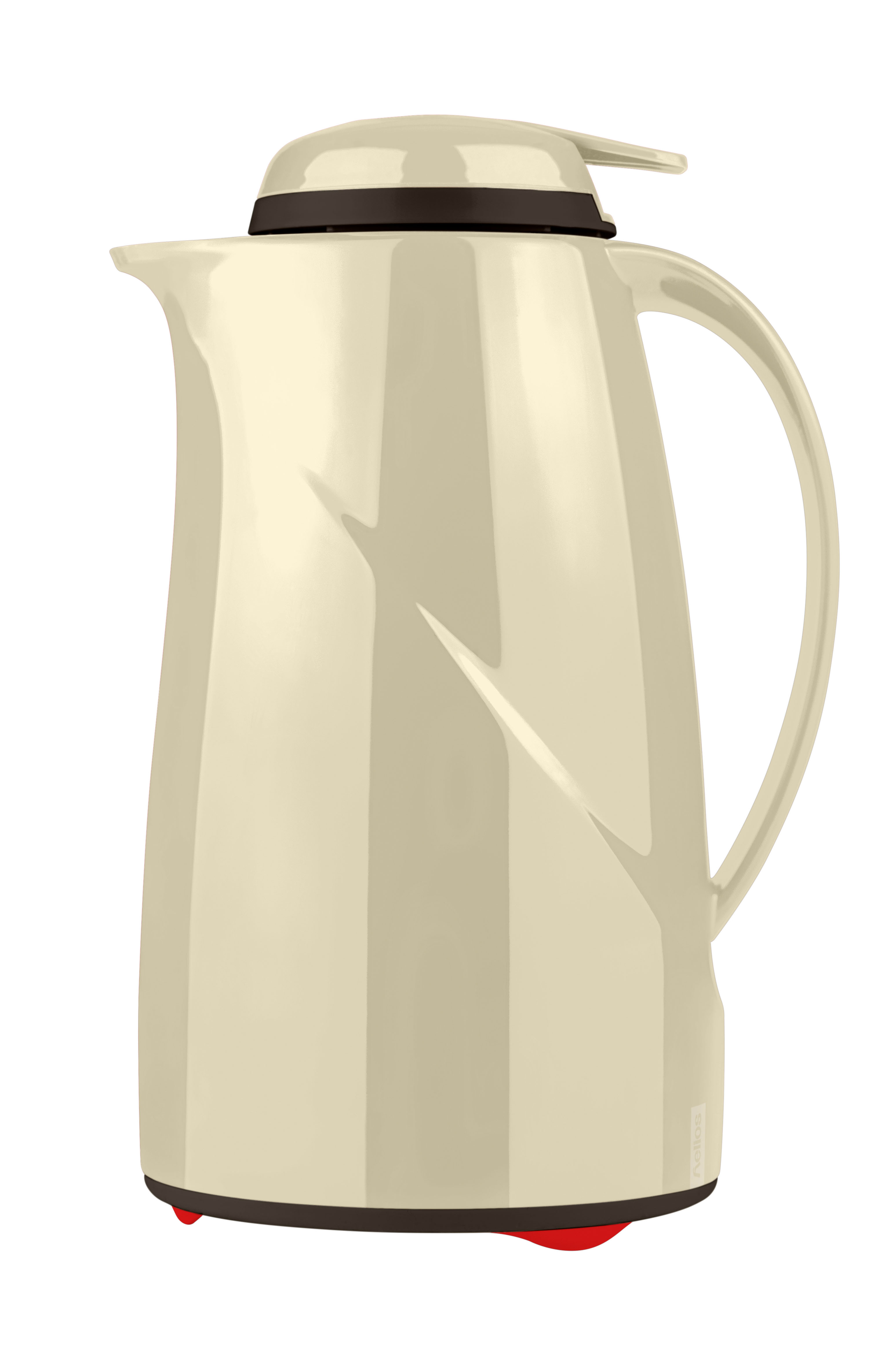 Isolierkanne Helios Wave Push, Inhalt: 1,0 ltr., Farbe: vanille