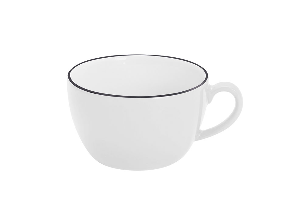 Kahla, Pronto Line : Pure Black - Cappuccino-Obertasse 0,25 ltr.