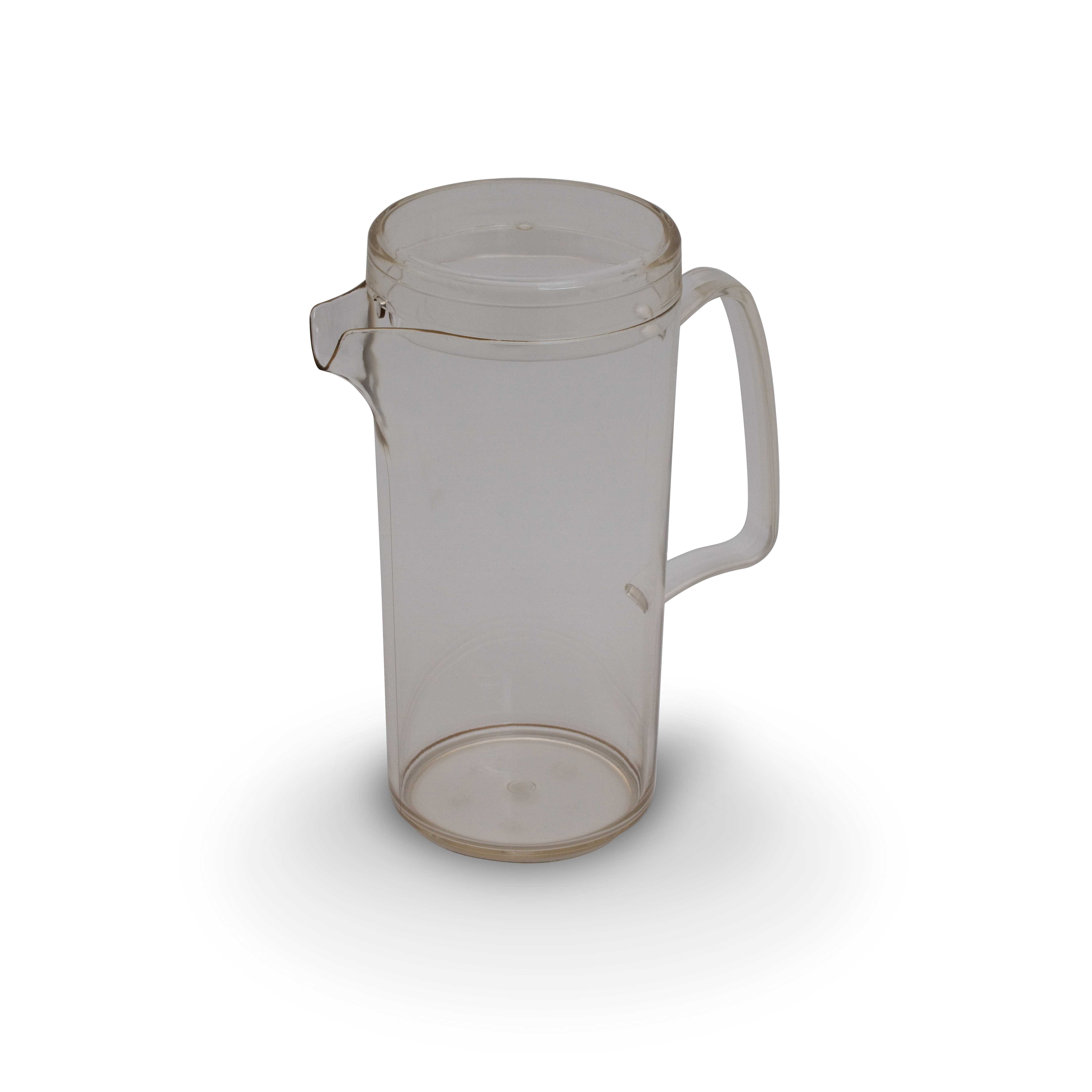 Kanne mit Deckel PC, uni, transparent, D x H: 8 x 18 cm/ 0,6 ltr.