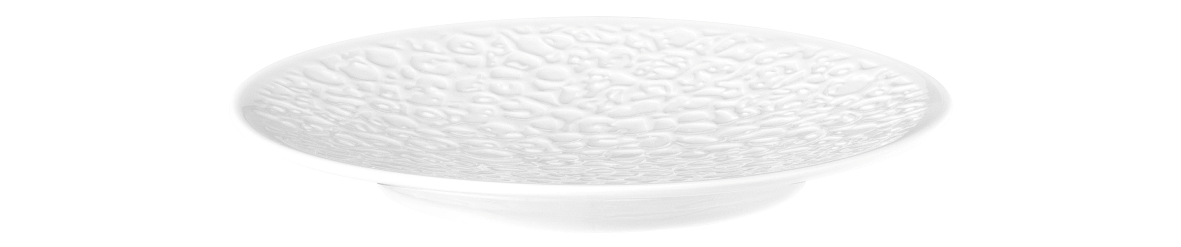 Seltmann Weiden, Nori : Weiss - Brotteller flach, Vollrelief, 16,5 cm