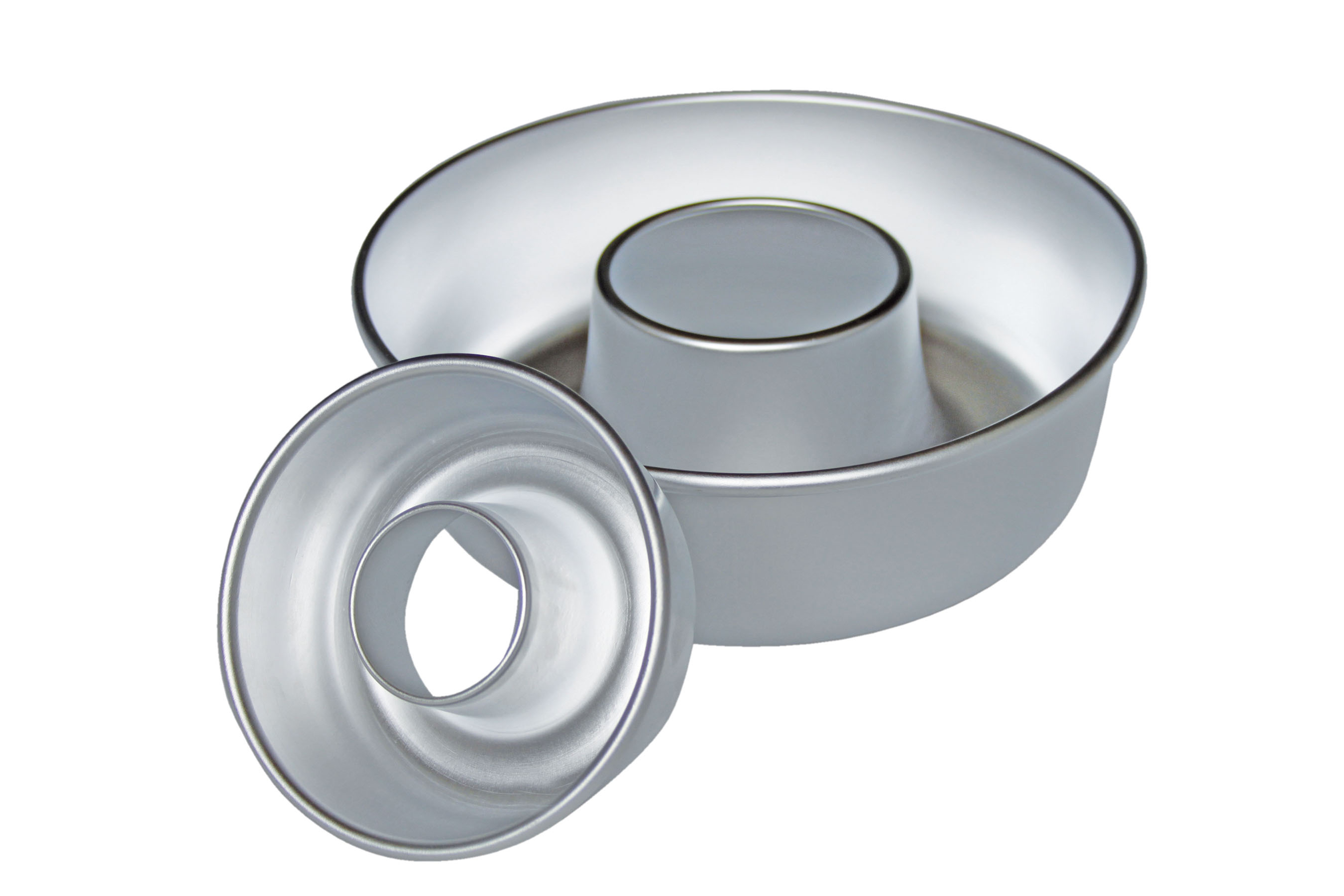 Sandkranzform, offener Dom, mit glattem Boden, Alu, D: 260 mm, H: 85 mm