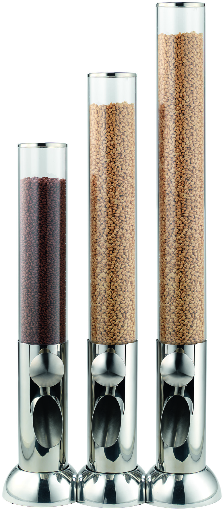 CONNECT Müslibar Hopper 2,5 ltr., Edelstahl, Acrylglas, L: 190 mm, B: 170 mm, H: 725 mm