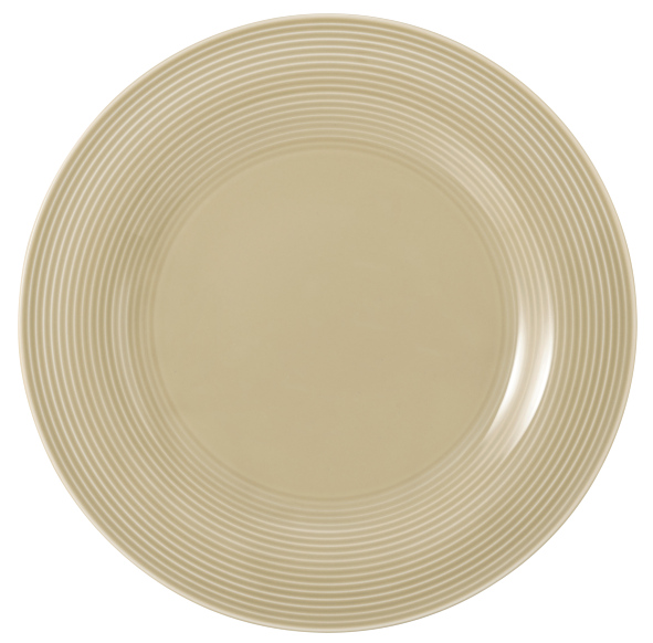 Seltmann Weiden, Beat : Sandbeige - Speiseteller rund mit Relief, 27,5 cm