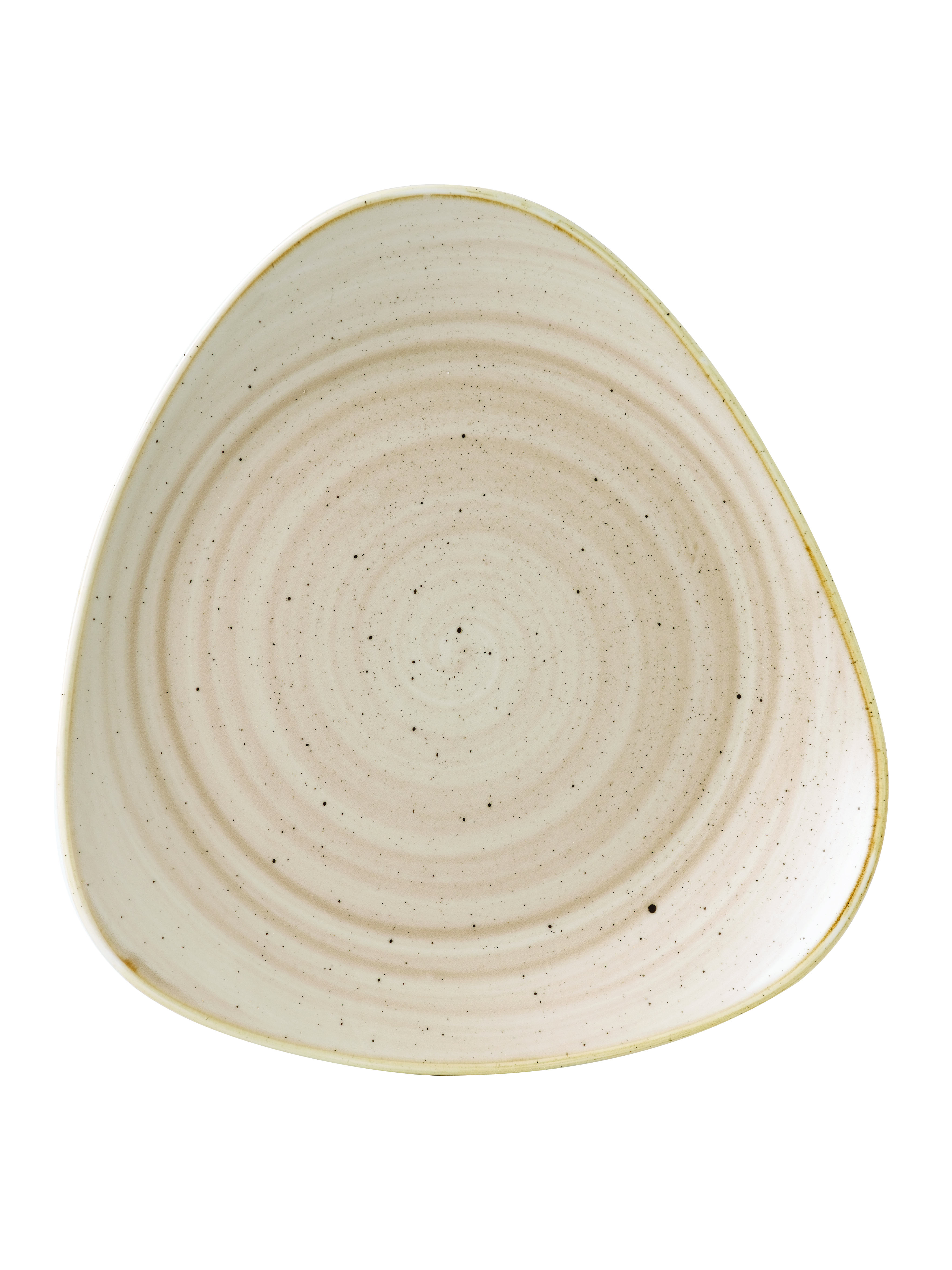 Churchill, Stonecast : Nutmeg Cream - Teller flach dreieckig, 31,1 cm