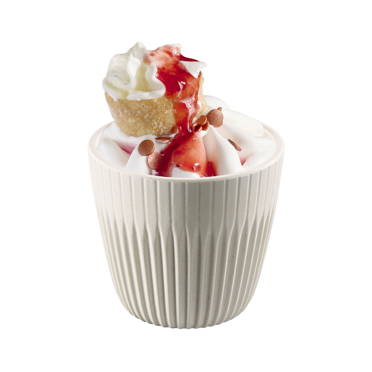 Schale LINEO, 6er-Set, Melamin, D: 7 cm, H: 6,5 cm, I: 90 ml , Fb. weiss