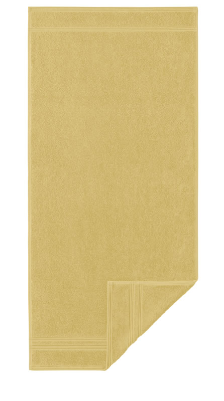 Manhattan Gold - Walkfrottier m. feiner Bordüre, 600 g/ m²