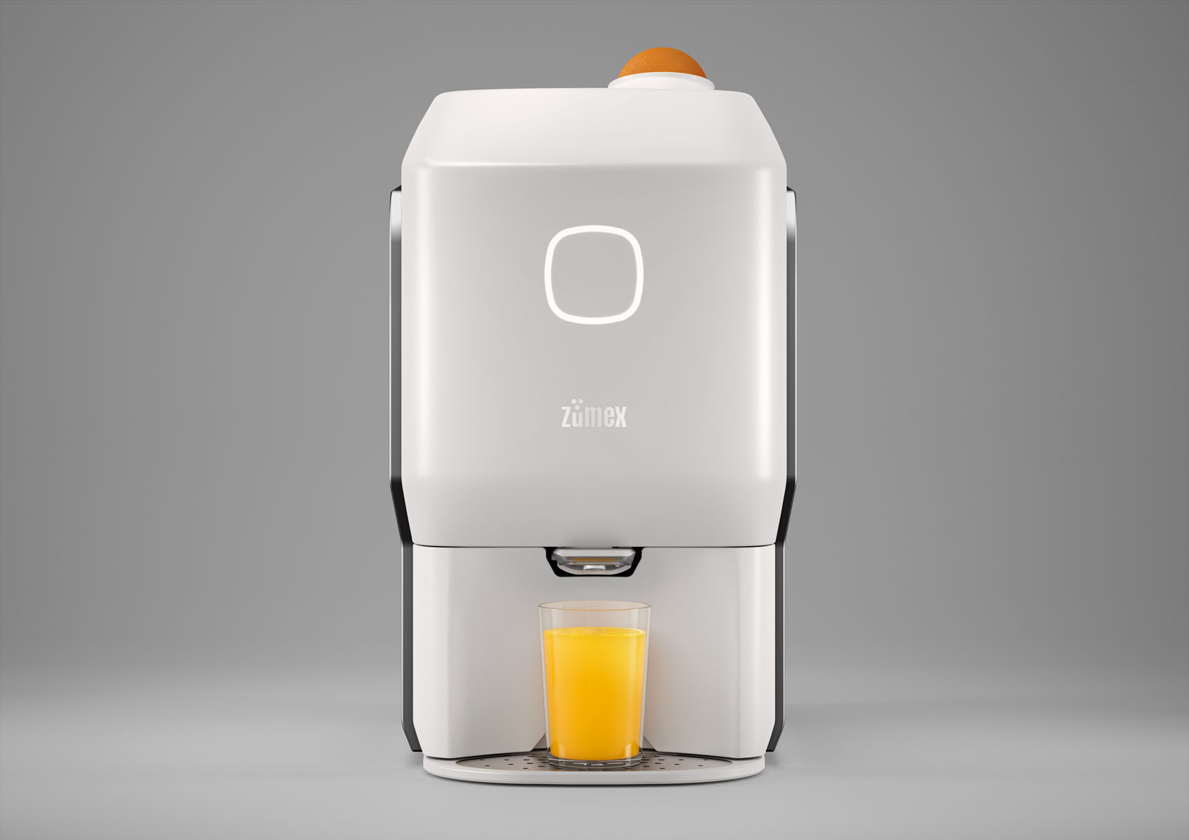 ZUMEX - SOUL SERIES 2, Saftpresse, KIT M: 6,4 - 8,1 cm, 30 x 48 x 53,7 cm, Farbe: White Smoke Grey