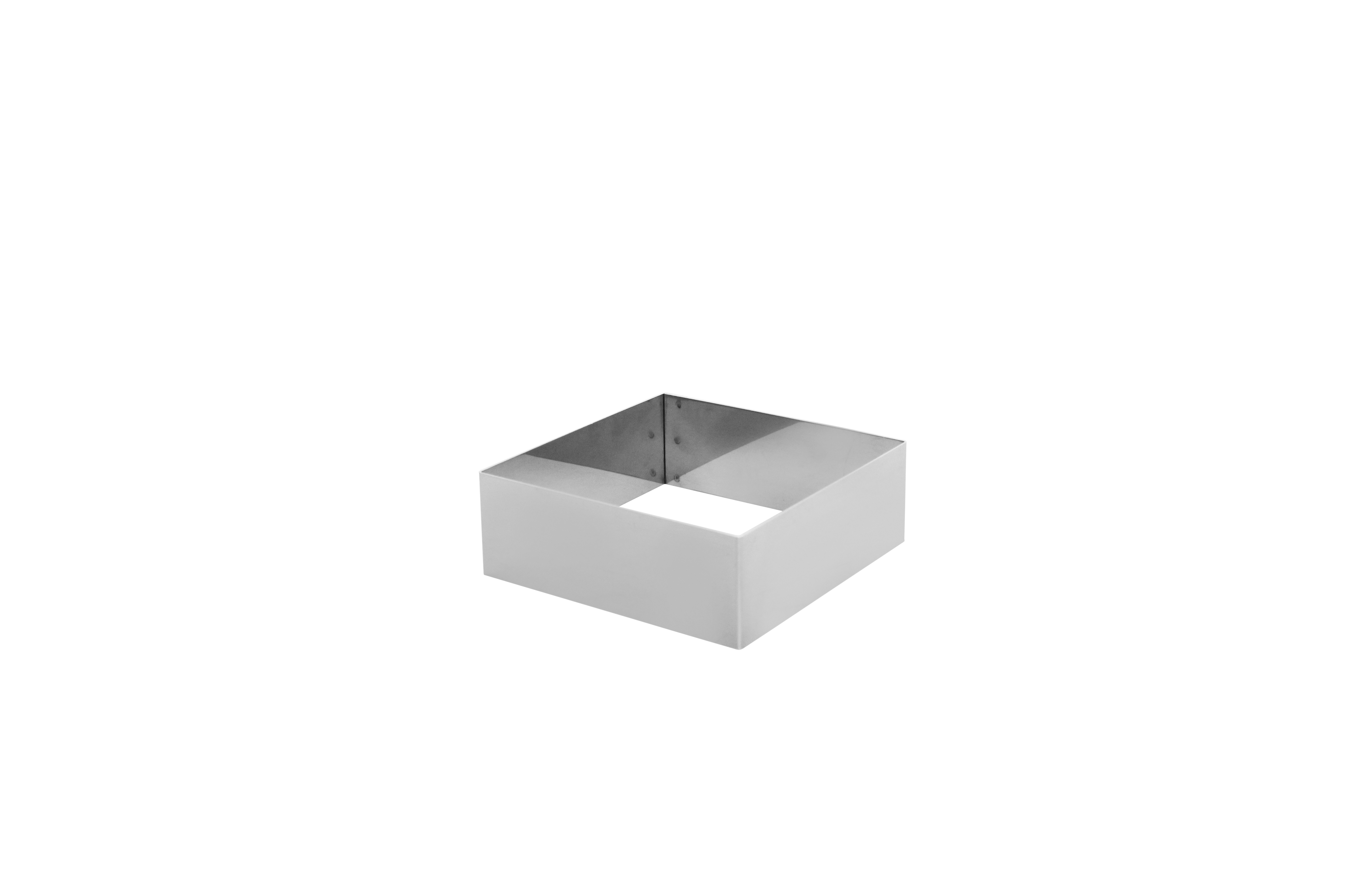 Tortenring Quadrat, Edelstahl, 14 x 14 x 5 cm