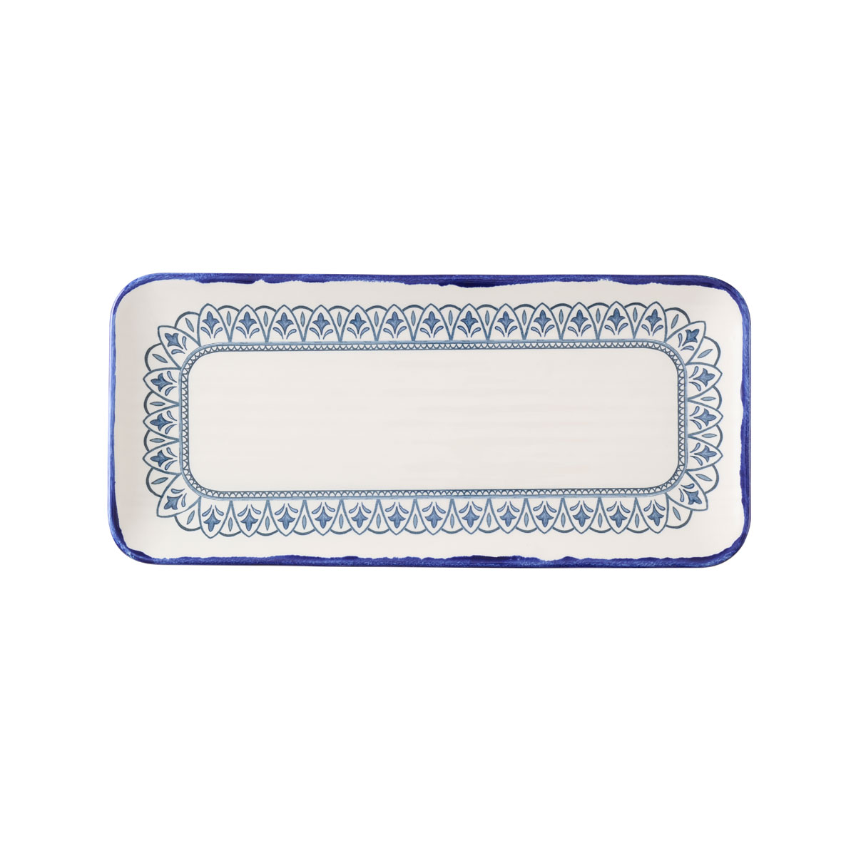 Dudson, Harvest Mediterranean : Moresque Ink - Tablett/ Platte rechteckig organisch, 35 x 16 cm