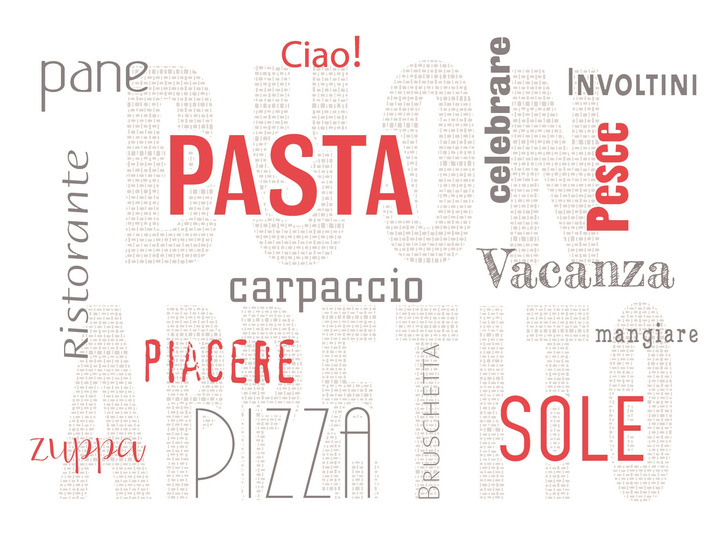 Tischsets - PASTA Papier 40 x 30 cm