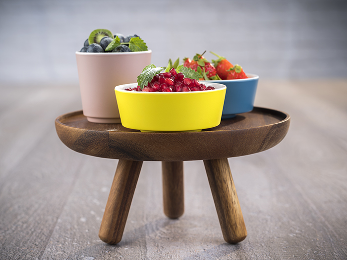 Buffetständer ACACIA, D: 20 cm, H: 10,5 cm, Akazienholz