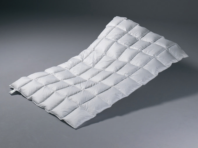 Einziehdecke 6 x 8 Karos - 70% Federn/ 30% Daunen