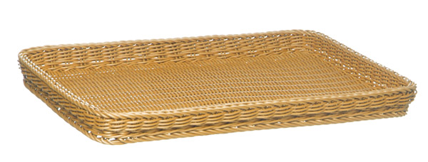 Korb PROFI LINE, 60 x 40 cm, H: 5 cm, Polypropylen, Farbe: hellbeige