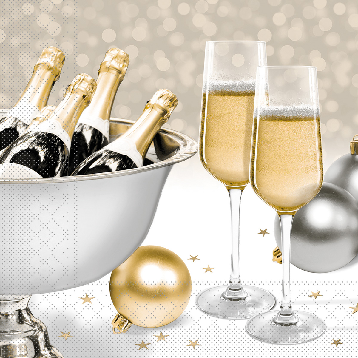 Servietten - Sylvestermotiv SECCO Tissue