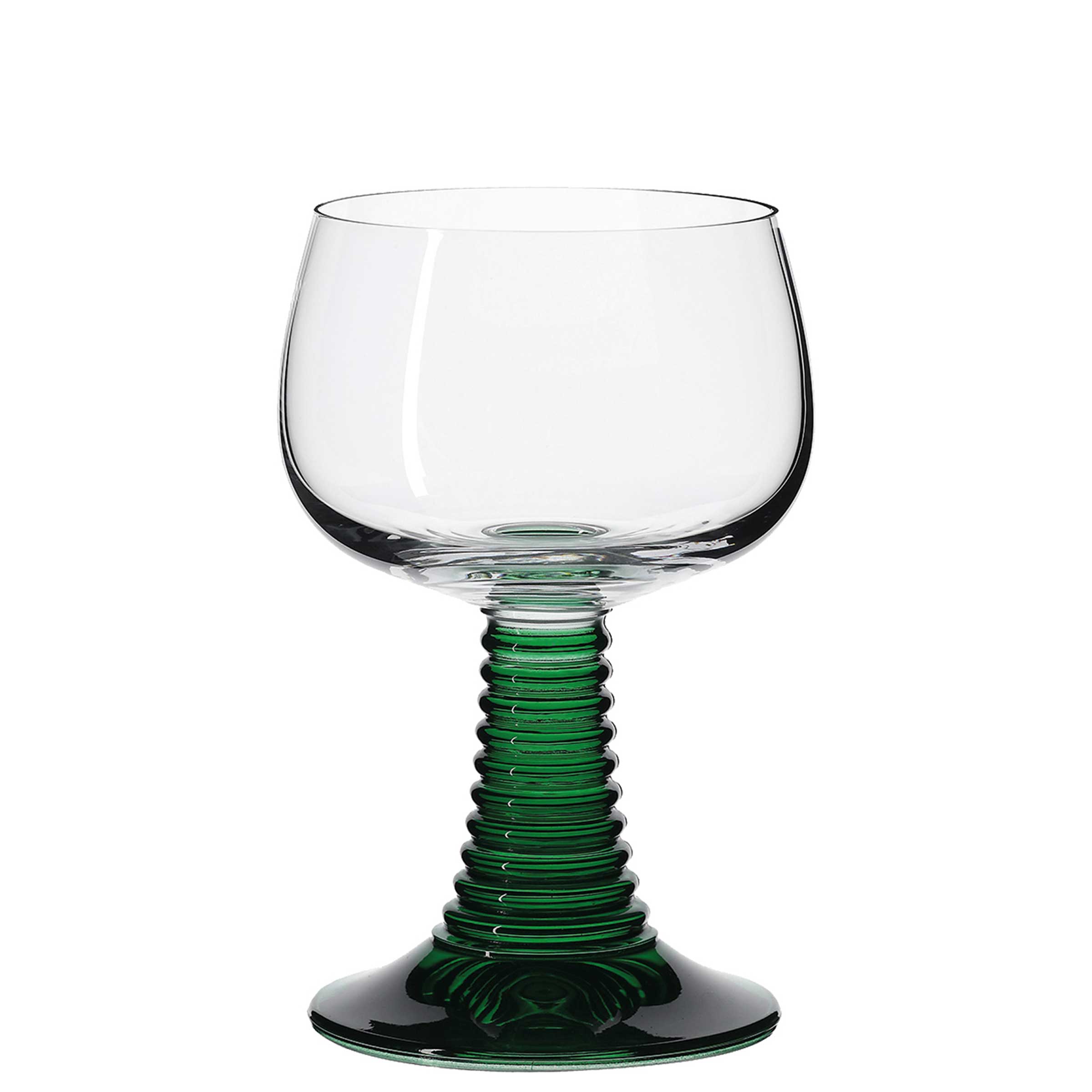 Römer m. grünen Fuß u. Füllstrich 0.2 ltr. |-|, Inhalt: 270 ml, H: 137 mm, D: 90 mm