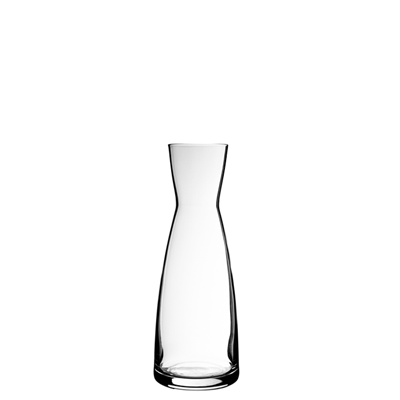 Karaffe Ypsilon Trasparente m. Füllstrich 0.25 ltr. |-|, Inhalt: 285 ml, H: 165 mm, D: 65 mm
