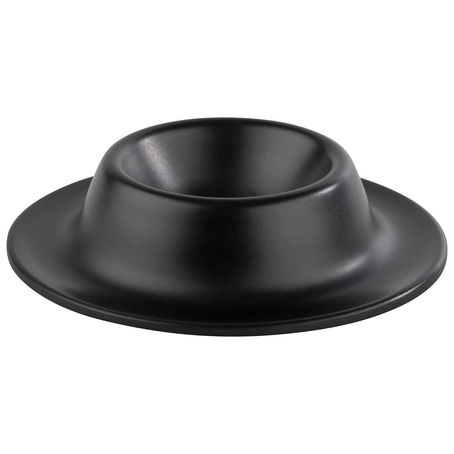 Eierbecher, 4er Set, Melamin, D: 8,5 cm, H: 2 cm, Farbe: schwarz-matt
