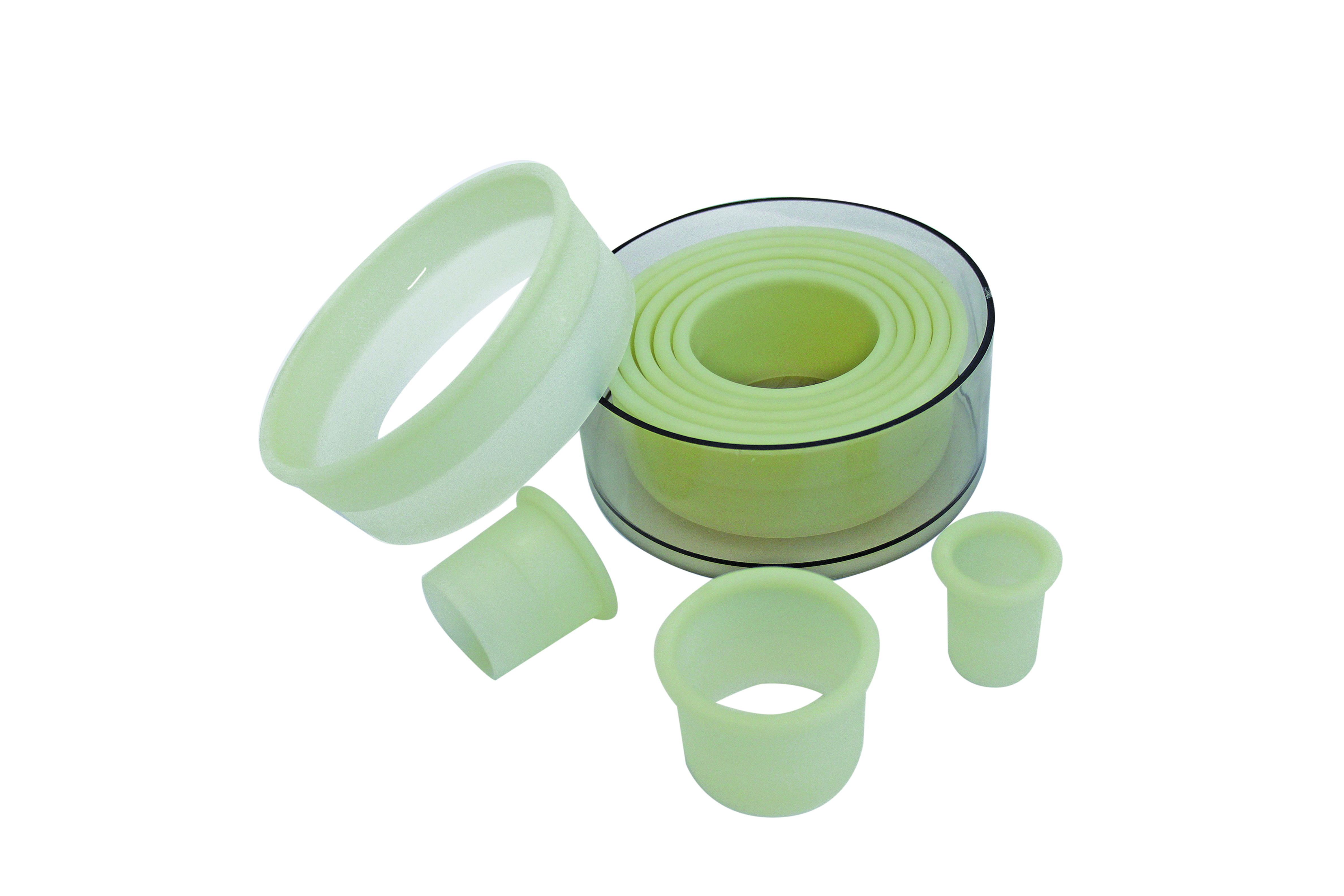 Ausstechersatz rund, glatt 9-teilig