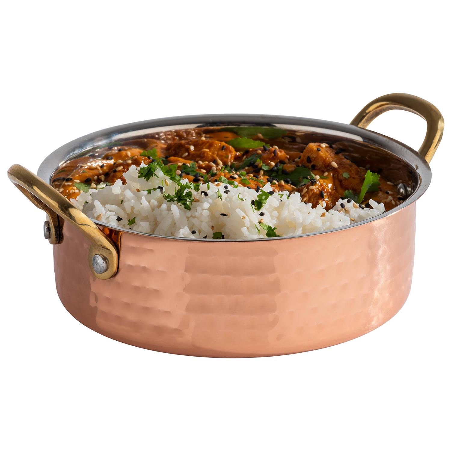 Serviertöpfchen MUMBAI, Edelstahl, D: 16 cm, H: 5 cm, Fb. außen Kupfer-Look