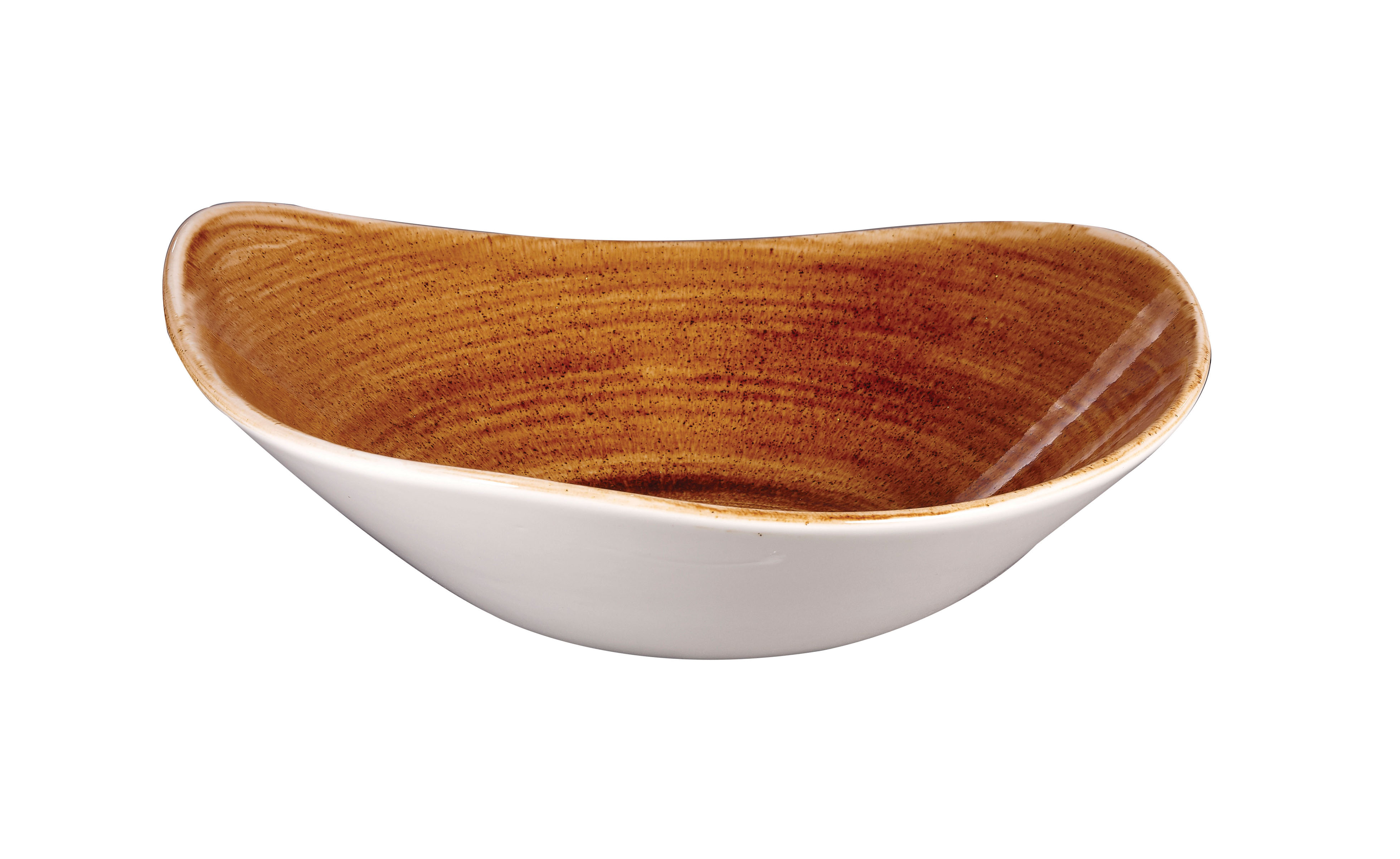 Churchill, Stonecast Patina : Vintage Copper - Schale dreieckig, 23,5 cm/ 0,6 ltr.