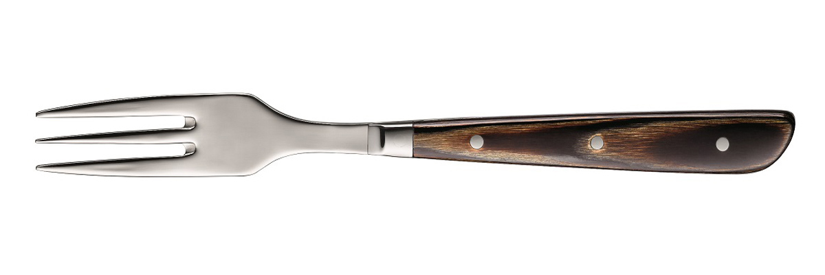 Hepp, Taurus - Steakgabel, Kunststoffgriff in Holzoptik, 3 Zinken, 212 mm