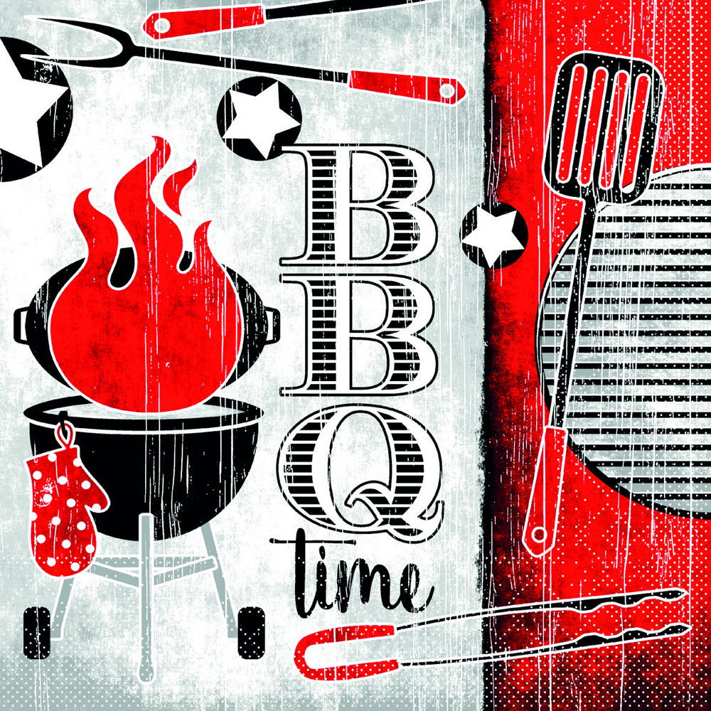 Servietten - BBQ-TIME Tissue