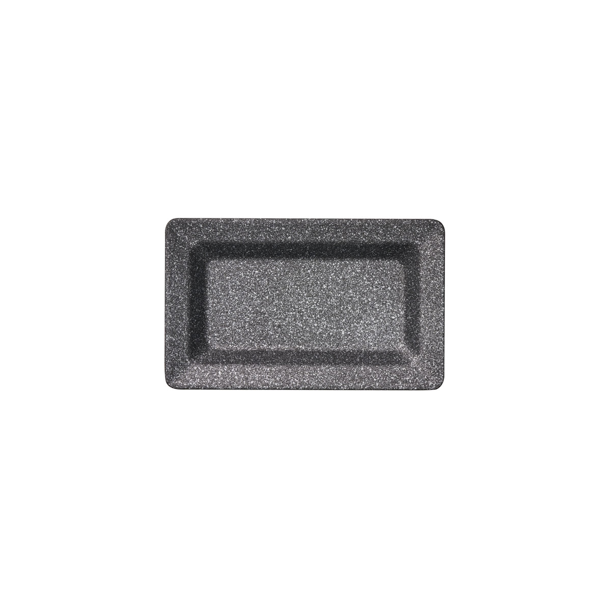 GN 1/4 Tablett FROSTFIRE, Aluminium, schwarz/ silber, antihaftbeschichtet, 26,5 cm x 16,2 cm, H: 3 cm