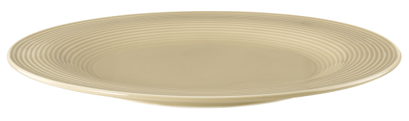 Seltmann Weiden, Beat : Sandbeige - Speiseteller rund mit Relief, 27,5 cm