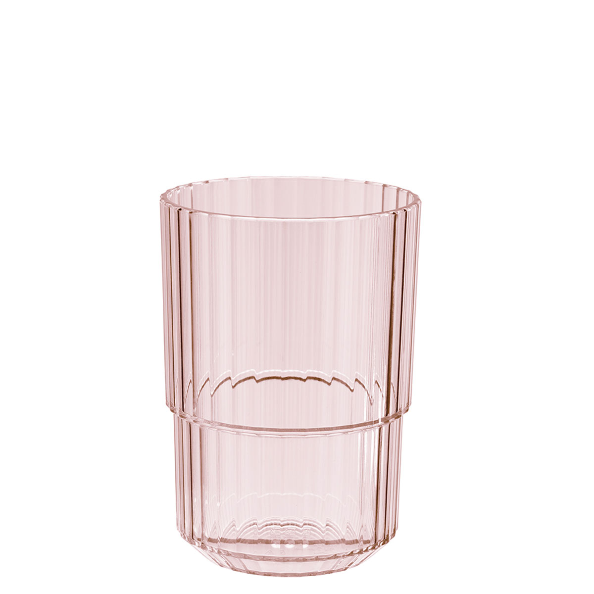 Trinkbecher Linea, Tritan, D: 8,5 cm, H: 12 cm, I: 400 ml, Farbe: light pink