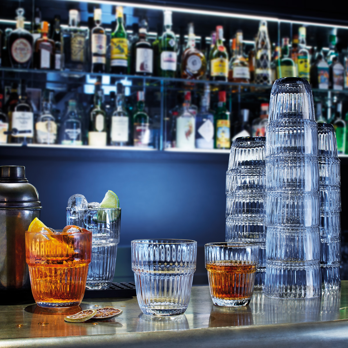 Bormioli, Barshine - Longdrink stapelbar 38 cl, Inhalt: 380 ml, D: 82 mm, H: 119 mm