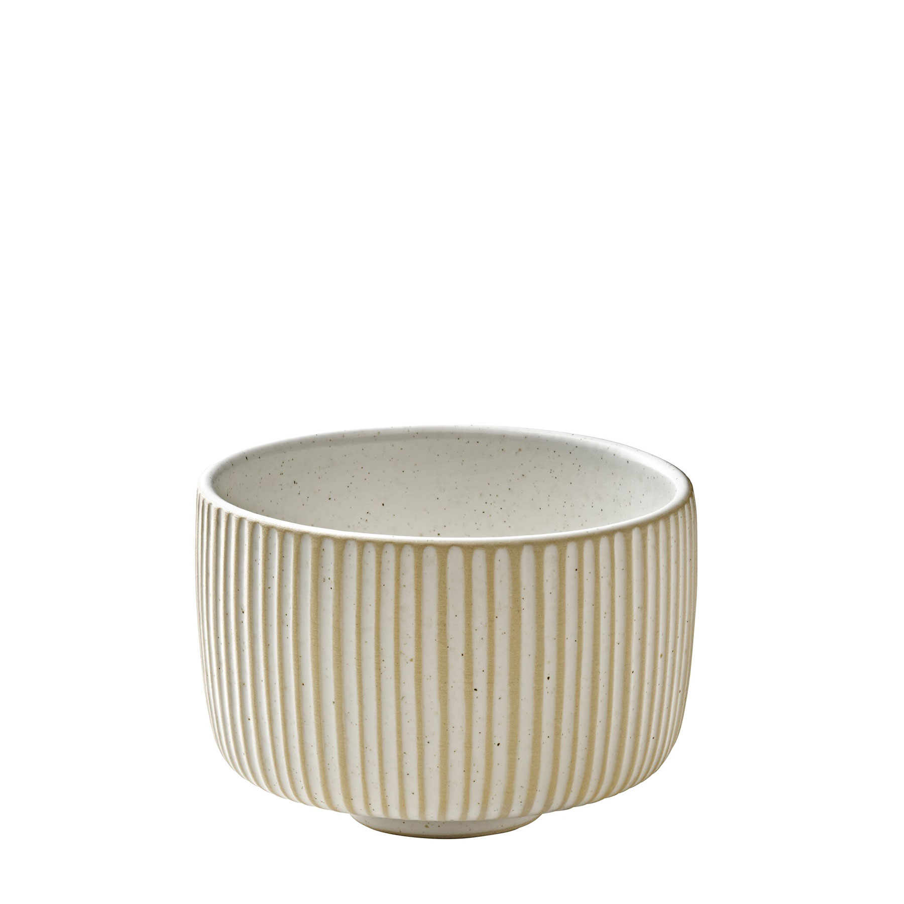 Playground, Steinzeug - NARA Weiss : Becher nieder , Relief, 0,3 ltr.