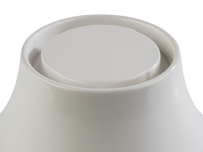 Ständer FRIDA, D: 16,5 cm, H: 8 cm, Melamin, weiß, mit Antirutsch-Ring