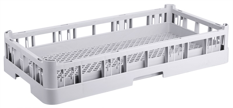 Geschirrspülkorb KLEINTEILE, graues PP, stapelbar, 50 x 25 x 10 cm
