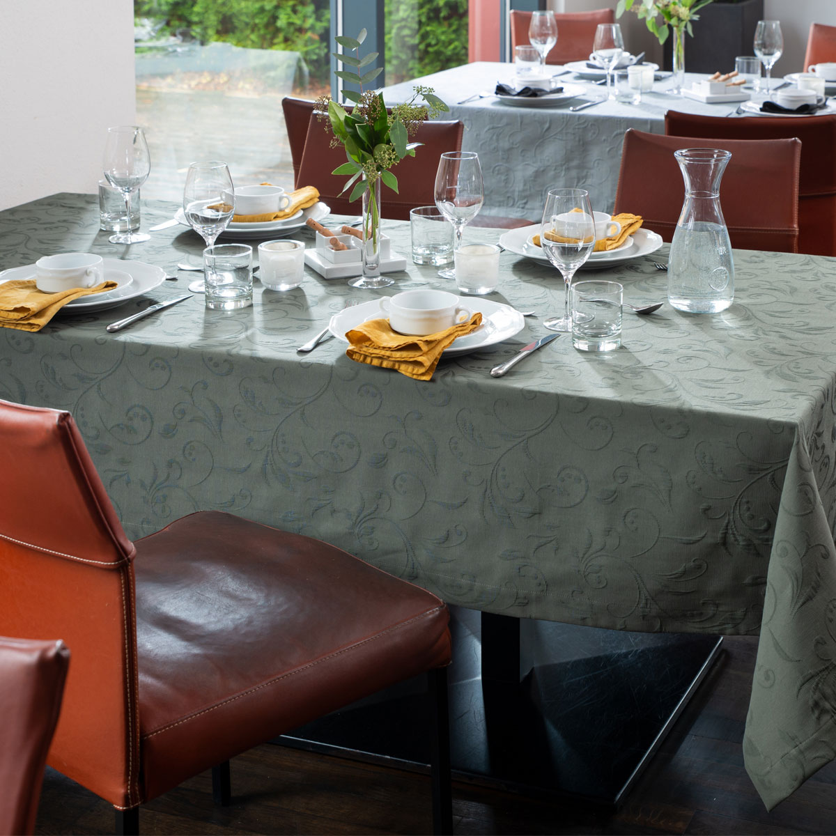 Tischdecke Scala-D - Edles Jacquarddessin