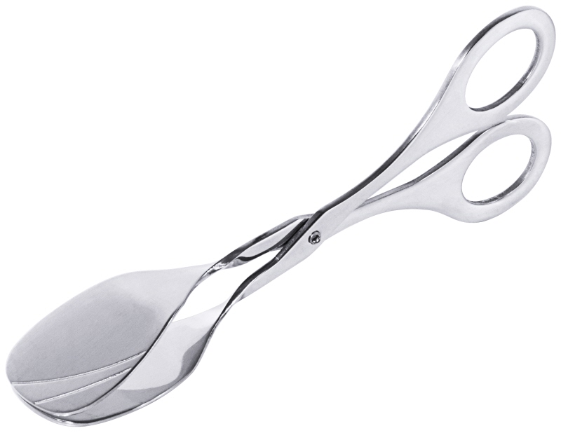 Gebäckzange, fugenlos, Edelstahl, L: 17,5 cm