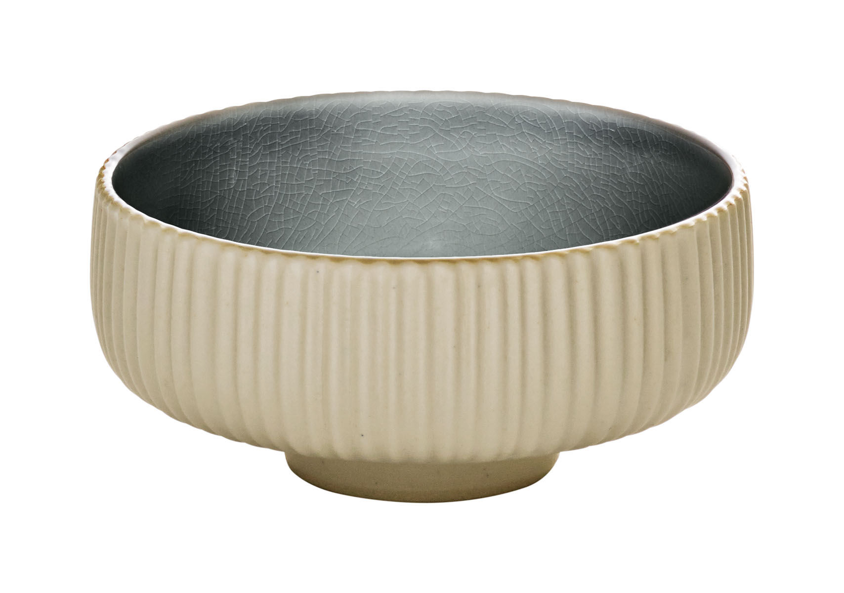 Playground, Steinzeug - NARA Grau : Relief- Bowl rund 16 cm/ 0,71 ltr.