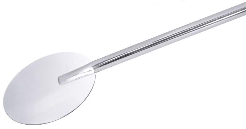 Pizzaschaufel, rund, EdSt., D: 20 cm, Stiel: 130 cm