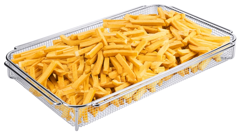 Drahtkorb GN 1/1, EdSt., 53 x 32,5 cm, Höhe: 65 mm