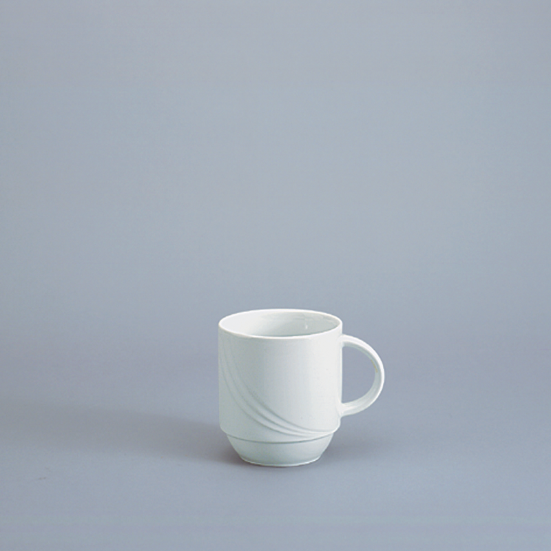 Bauscher, Donna - Kaffeebecher m. Hkl., weiss, uni, 0,28 ltr.