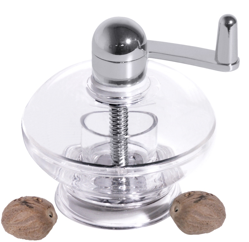 Muskatnussmühle, Edelstahl, D: 9 cm, H: 9,5 cm