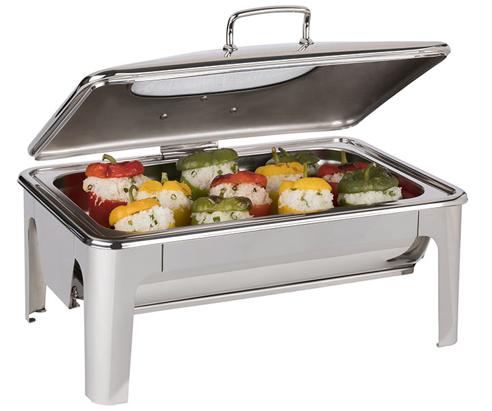 Chafing Dish GN 1/1 Easy Induction, 60 x 42 cm, H: 30 cm, Edelstahl, 1 Gestell, 1 Wasserbecken