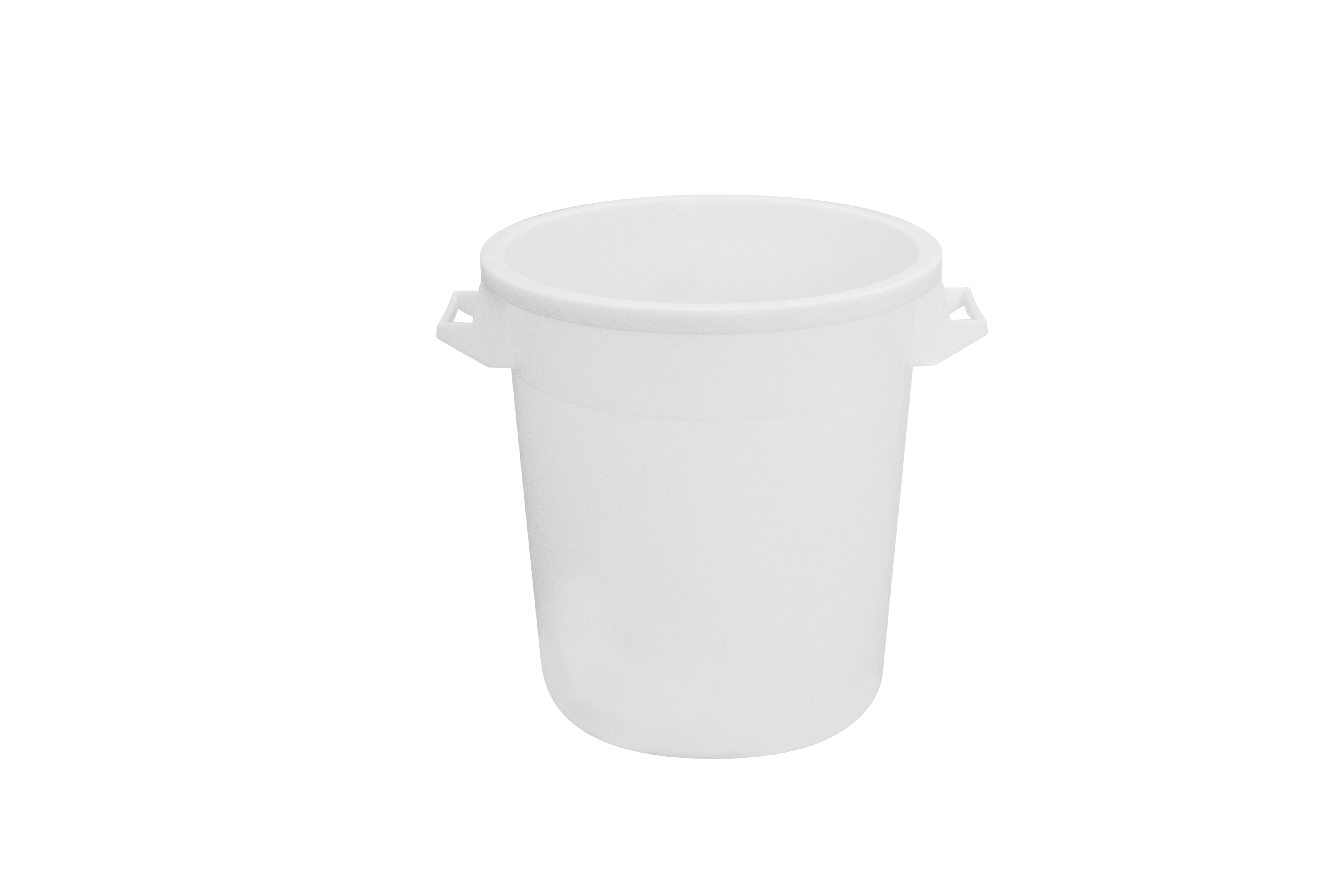 Kübel m. 2 Griffen, HDPE weiss, 450 x 360 x 480 mm, Inhalt: 50 ltr.