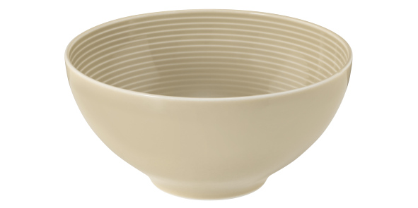 Seltmann Weiden, Beat : Sandbeige - Schüssel rund mit Relief, 15,5 cm/ 0,77 ltr.