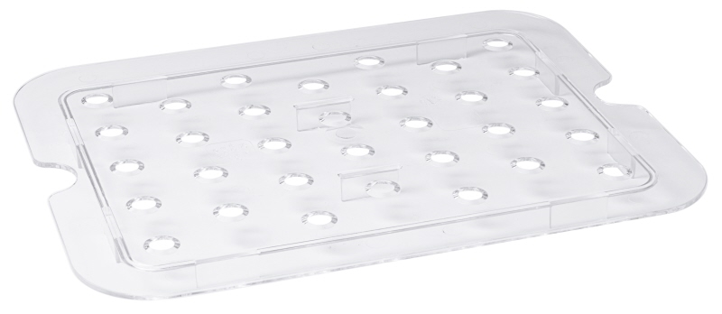 GN 1/2 Einlegeboden gelocht, Polycarbonat, 26,5 x 20,5 x 1,5 cm