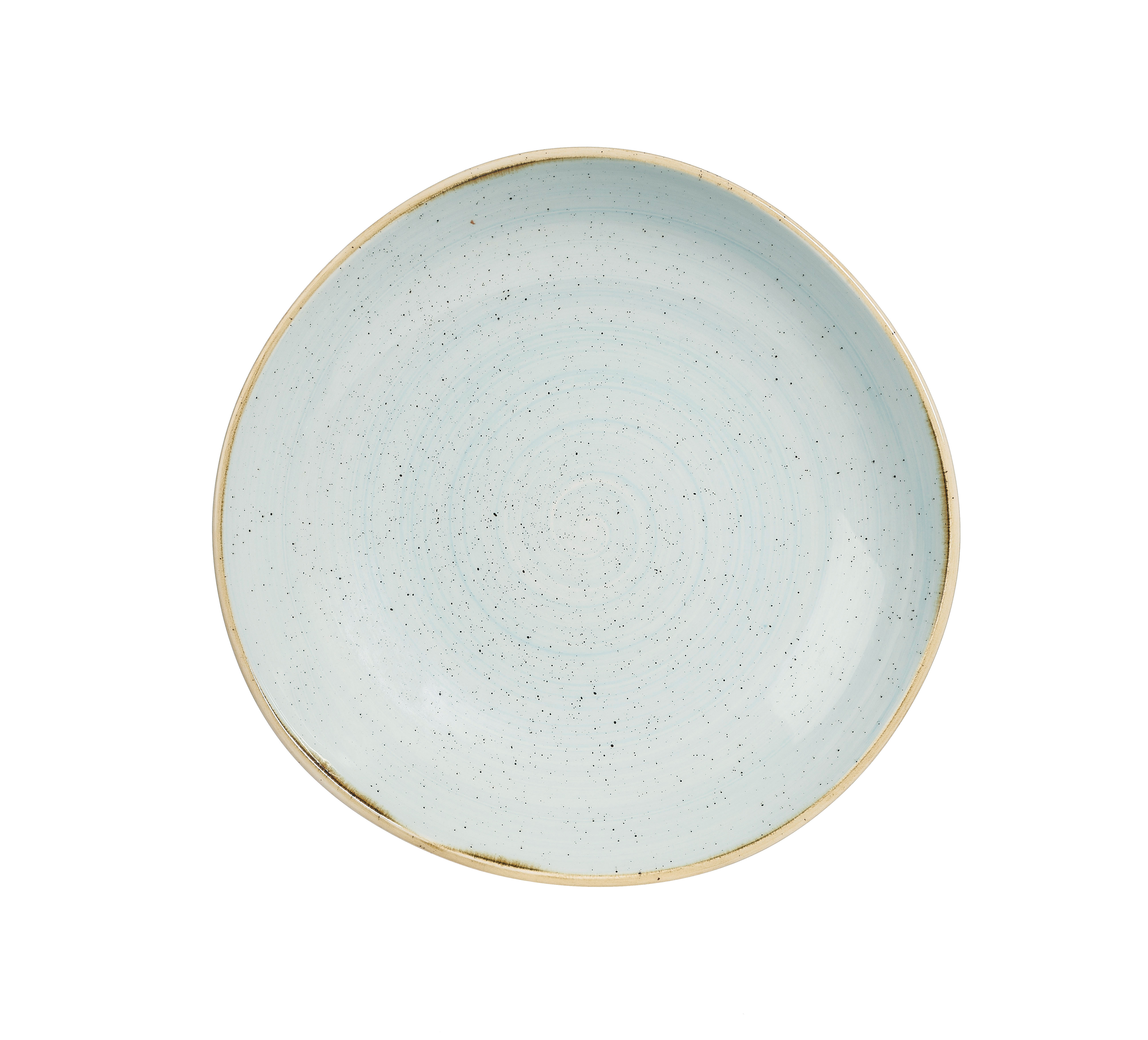 Churchill, Stonecast : Duck Egg Blue - Teller tief rund Organisch, 25,3 cm/ 1,1 ltr.
