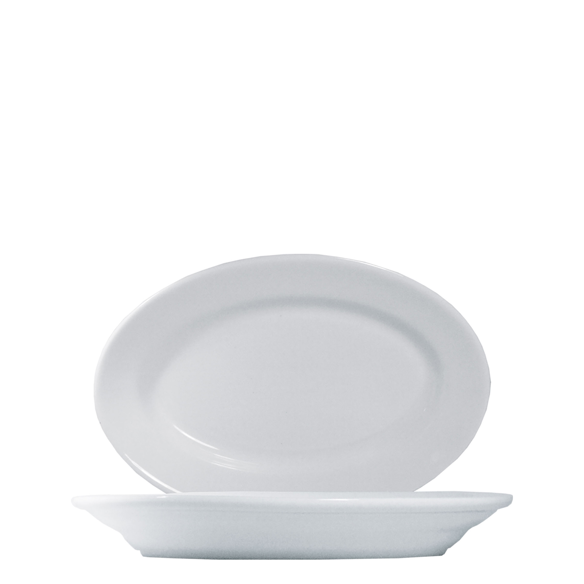 Saturnia, Tivoli - Platte oval, weiss, uni, 23 x 14,6 cm