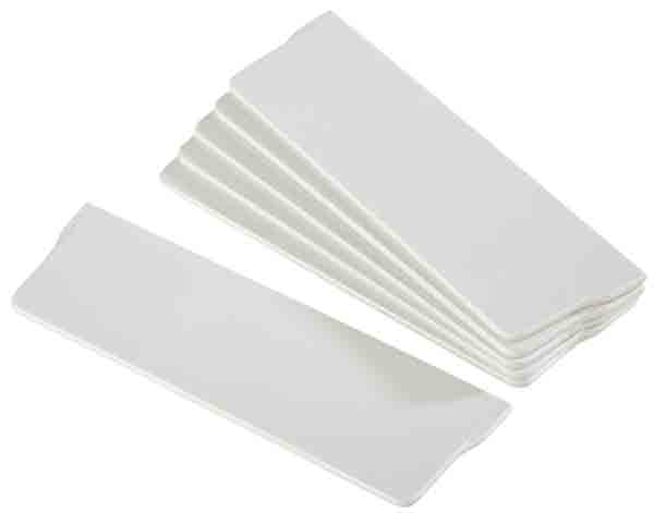 6 Trenner CASUAL 16,5 x 5 cm, Stärke: 3,5 mm, Melamin, weiss